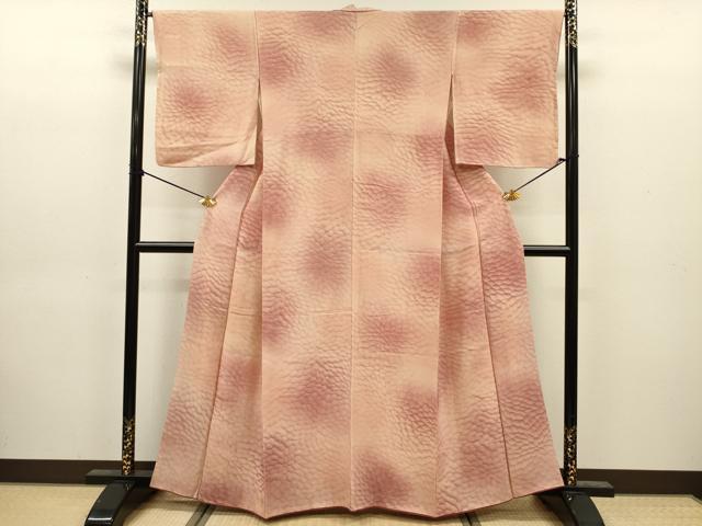 平和屋着物■上質な小紋　花尽くし　暈し染め　正絹　逸品　DABJ9203ya