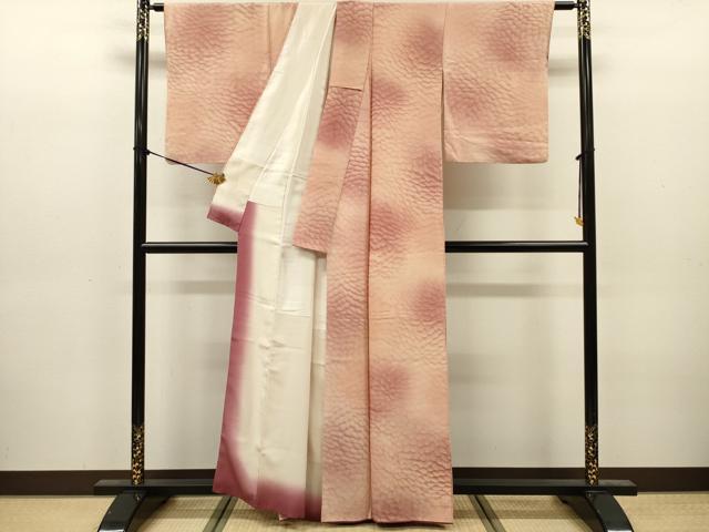 平和屋着物■上質な小紋　花尽くし　暈し染め　正絹　逸品　DABJ9203ya