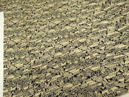 平和屋着物■本場染大島紬　風景文　正絹　逸品　DABJ9209ya