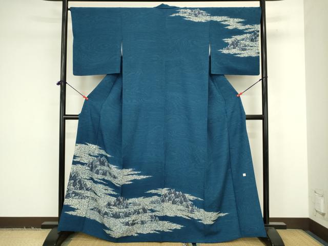 平和屋着物■訪問着　ろうけつ染め　風景文　さが美扱い　正絹　逸品　DABJ9212ya