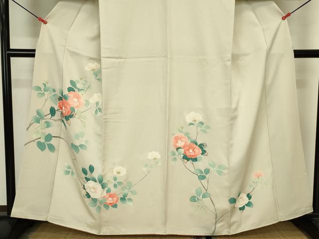 平和屋着物■訪問着　友禅　枝花文　正絹　逸品　DABJ9220ya