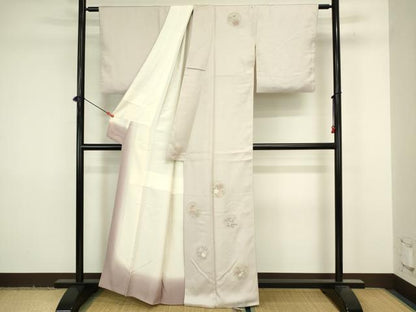 平和屋着物■中国三大刺繍　相良刺繍　総刺繍　訪問着　花丸文　正絹　逸品　DABJ9222ya