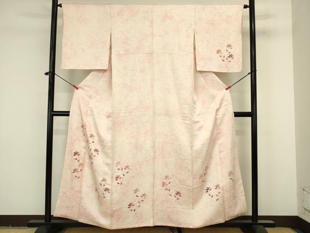 平和屋着物■訪問着　駒刺繍　枝花文　暈し染め　正絹　逸品　DABJ9229ya