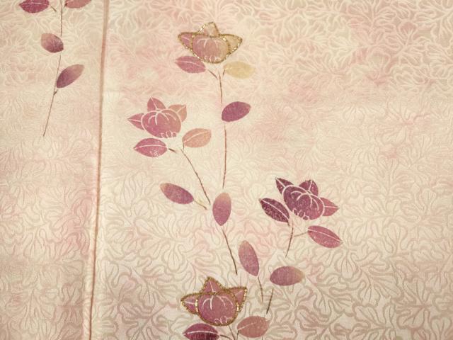 平和屋着物■訪問着　駒刺繍　枝花文　暈し染め　正絹　逸品　DABJ9229ya