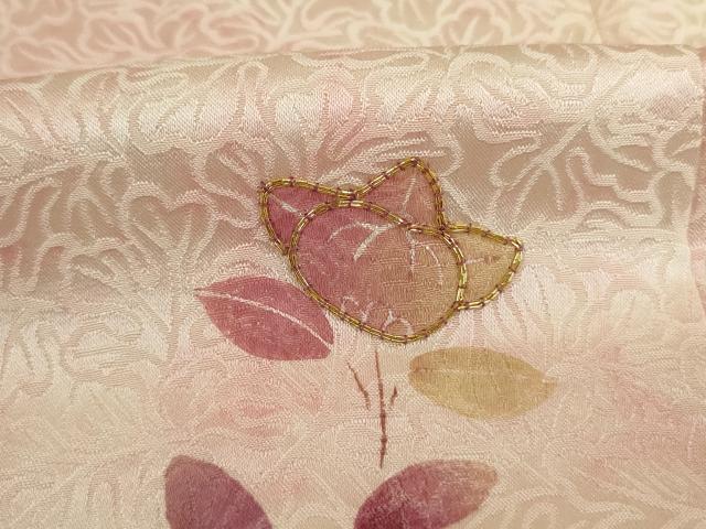 平和屋着物■訪問着　駒刺繍　枝花文　暈し染め　正絹　逸品　DABJ9229ya