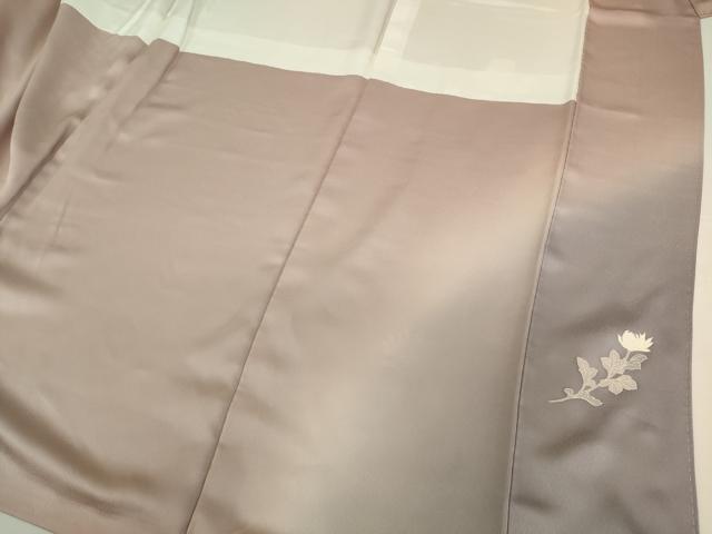 平和屋着物■豪華色留袖　手描き　陶器花文　暈し染め　金彩　正絹　逸品　DABJ9230ya