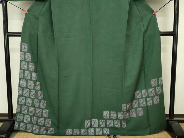 平和屋着物■訪問着　絞り　抽象文　正絹　逸品　DABJ9232ya