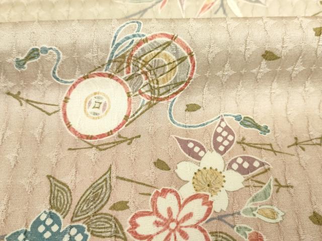 平和屋着物■訪問着　楽器花文　暈し染め　金彩　正絹　逸品　DABJ9233ya