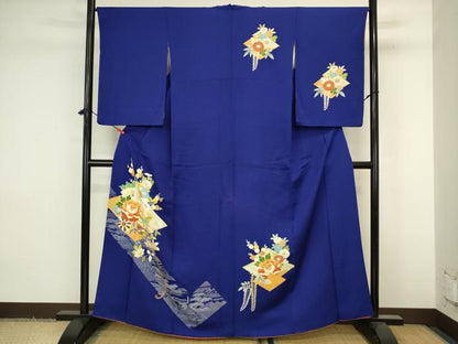 平和屋着物■訪問着　風景花車文　金彩　正絹　逸品　DABJ9235ya