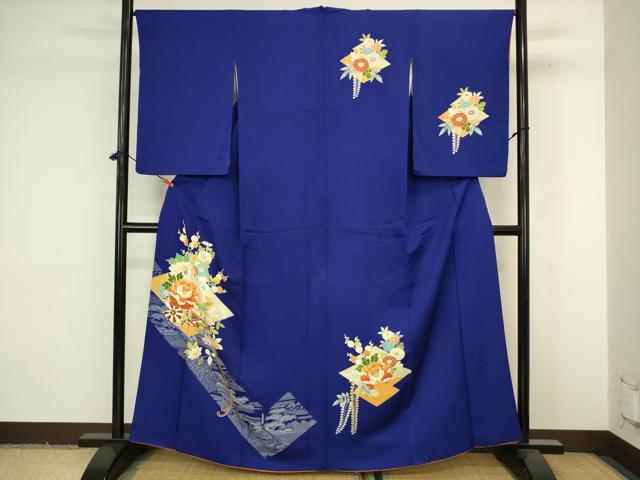 平和屋着物■訪問着　風景花車文　金彩　正絹　逸品　DABJ9235ya