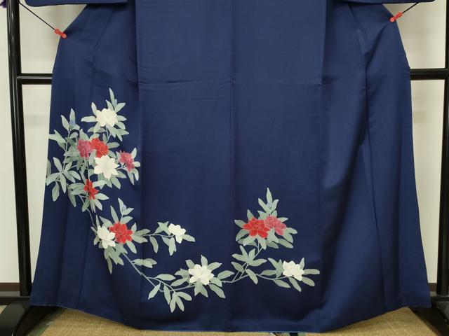 平和屋着物■訪問着　草花文　正絹　逸品　DABJ9244ya