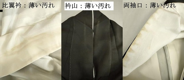 平和屋着物■豪華黒留袖　総刺繍　草葉文　暈し染め　金糸　正絹　逸品　DABJ9249ya
