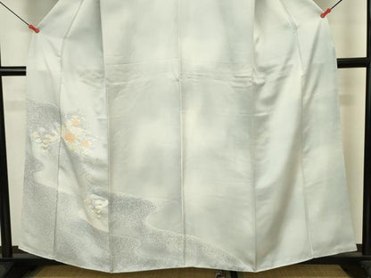 平和屋着物■訪問着　刺繍　絵巻花文　暈し染め　正絹　逸品　DABJ9252ya