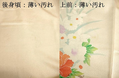 平和屋着物■訪問着　花車文　暈し染め　正絹　逸品　DABJ9255ya