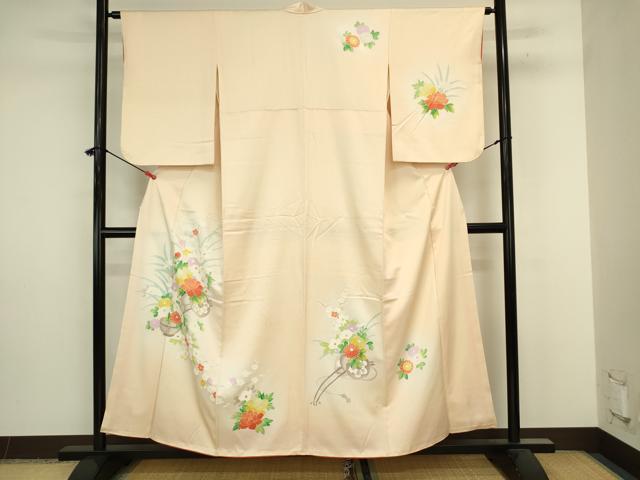 平和屋着物■訪問着　花車文　暈し染め　正絹　逸品　DABJ9255ya