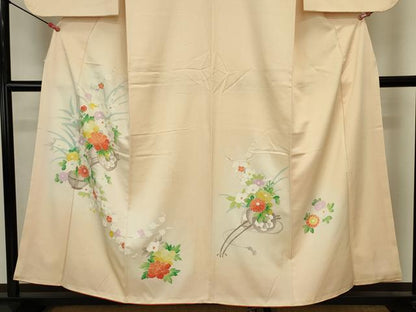 平和屋着物■訪問着　花車文　暈し染め　正絹　逸品　DABJ9255ya