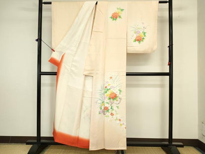 平和屋着物■訪問着　花車文　暈し染め　正絹　逸品　DABJ9255ya