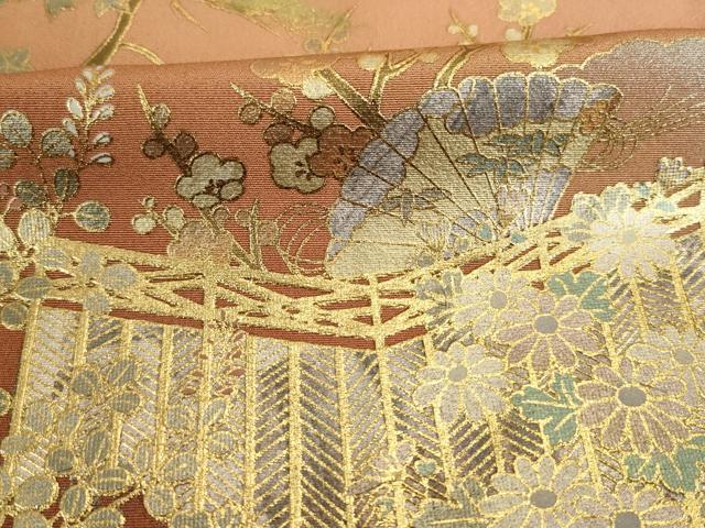 平和屋着物■訪問着　人物花松文　暈し染め　金銀彩　正絹　逸品　DABJ9256ya
