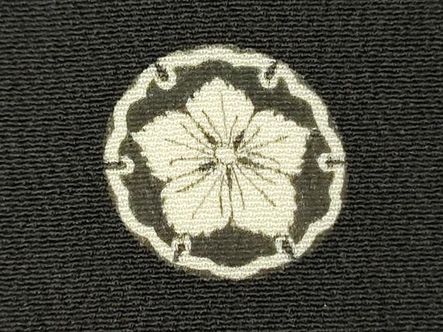 平和屋着物■十日町友禅作家　龍谷　黒留袖　流水地紙花文　金彩　正絹　逸品　DABJ9260ya