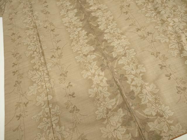 平和屋着物■本場大島紬　9マルキ　草花間道　正絹　逸品　DABJ9265ya