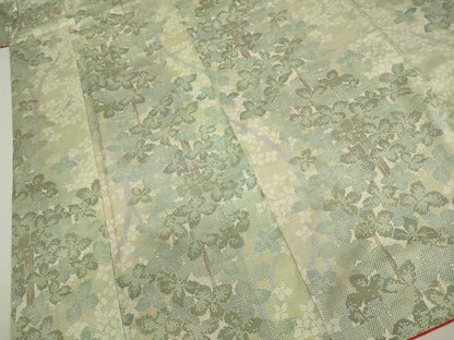 平和屋着物■本場大島紬　白大島　7マルキ　草葉文　正絹　逸品　DABJ9271ya