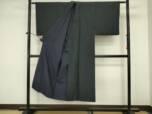 平和屋着物■男性　紬　亀甲柄　正絹　逸品　DABJ9274ya