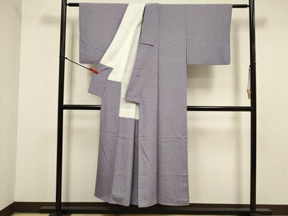平和屋着物■江戸小紋　葡萄蔦の葉文　正絹　逸品　DABJ9287ya