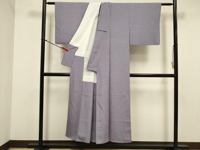 平和屋着物■江戸小紋　葡萄蔦の葉文　正絹　逸品　DABJ9287ya