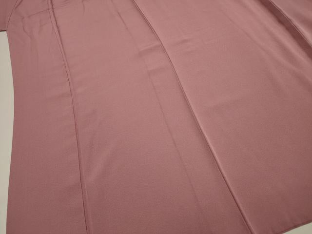 平和屋着物■上質な色無地　長春色　正絹　逸品　DABJ9291ya