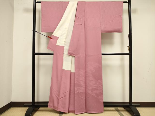平和屋着物■色留訪問着　青海波立波地紋　正絹　逸品　DABJ9293ya