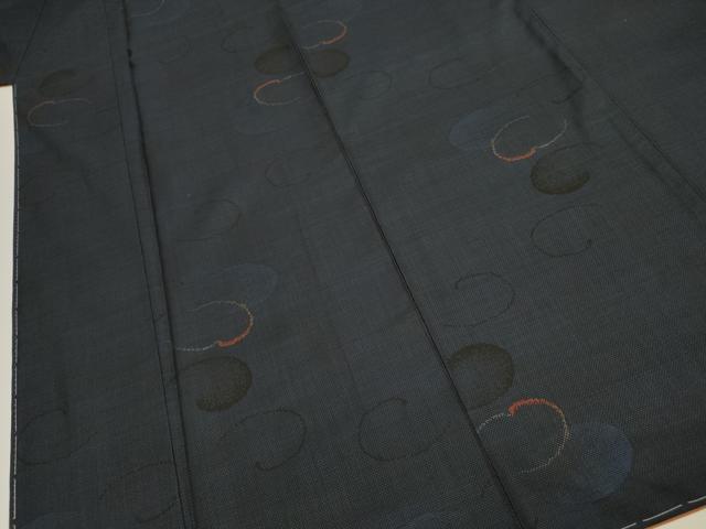 平和屋着物■本場大島紬　9マルキ　唐草文様　正絹　逸品　未使用　DABJ9295ya