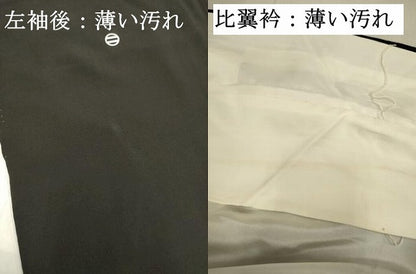 平和屋着物■豪華黒留袖　刺繍　草葉文　暈し染め　金彩　正絹　逸品　DABJ9299ya
