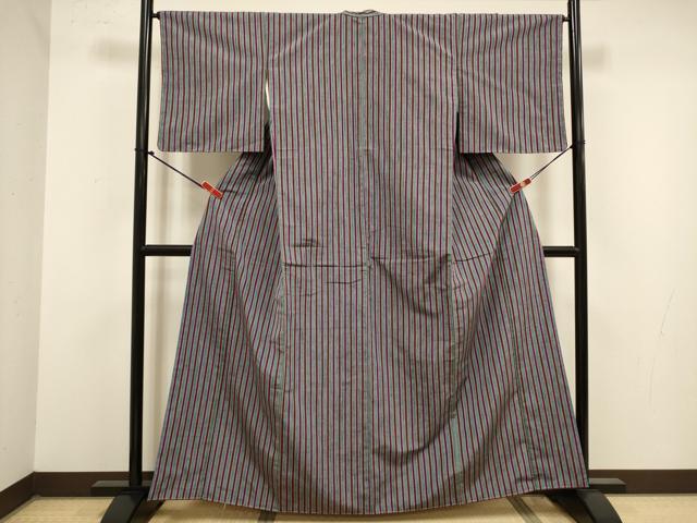 平和屋着物■上質な紬　間道　正絹　逸品　未使用　DABJ9302ya