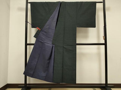 平和屋着物■男性　紬　霞文　正絹　逸品　DABJ9304ya