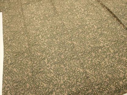 平和屋着物■上質な小紋　更紗花文　正絹　逸品　DABJ9307ya
