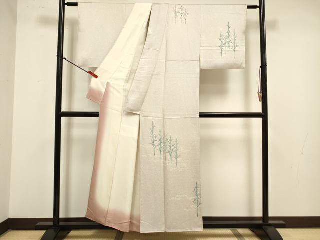 平和屋着物■訪問着　木立文　正絹　逸品　DABJ9309ya