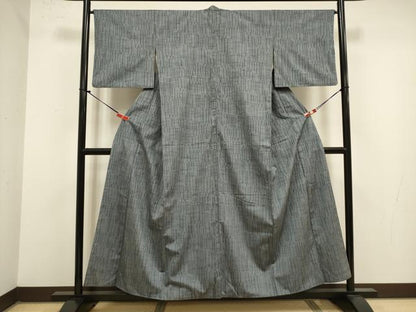 平和屋着物■上質な紬　変わり縞　正絹　逸品　DABJ9312ya