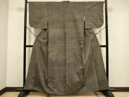 平和屋着物■上質な紬　霞文　正絹　逸品　DABJ9314ya