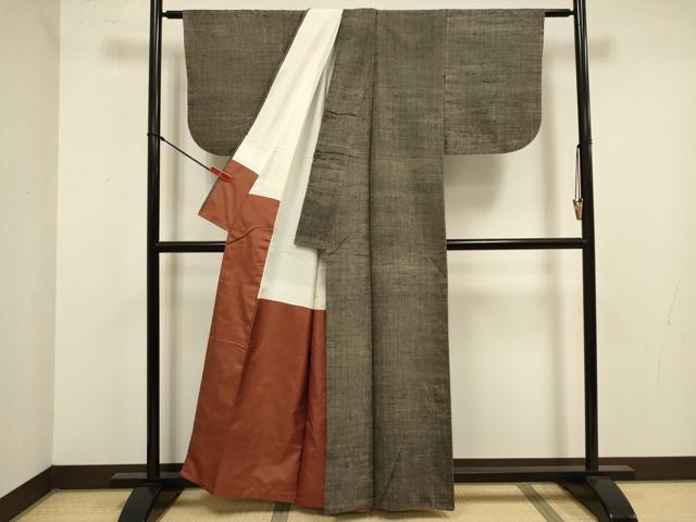 平和屋着物■上質な紬　霞文　正絹　逸品　DABJ9314ya