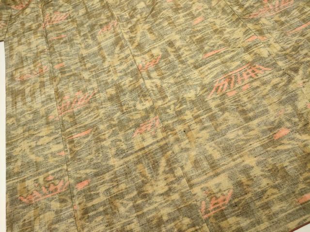 平和屋着物■上質な紬　風景文　正絹　逸品　DABJ9315ya