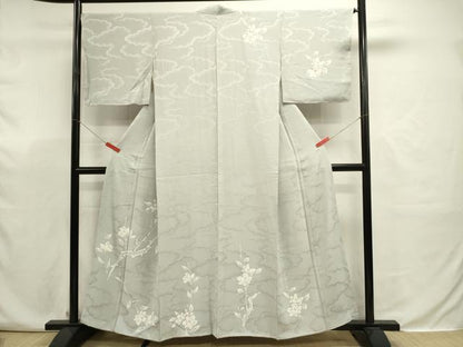 平和屋着物■訪問着　枝花文　正絹　逸品　DABJ9319ya