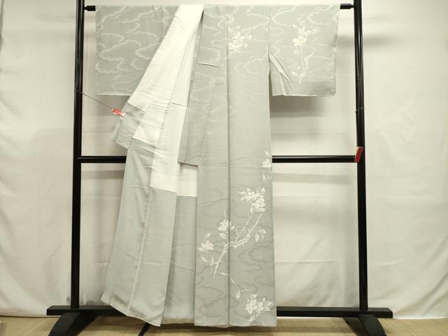 平和屋着物■訪問着　枝花文　正絹　逸品　DABJ9319ya