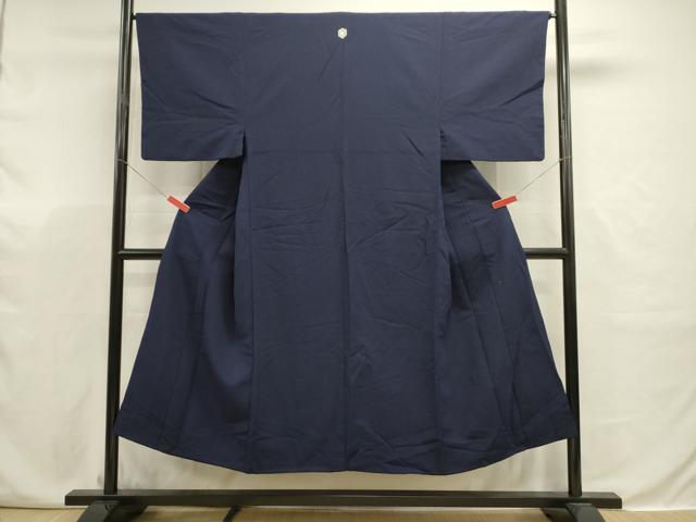 平和屋着物■男性　色留袖　青褐色　正絹　逸品　DABJ9322ya