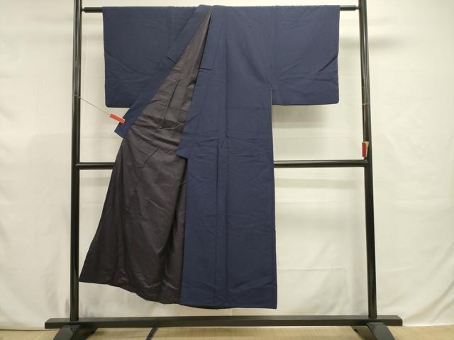 平和屋着物■男性　色留袖　青褐色　正絹　逸品　DABJ9322ya