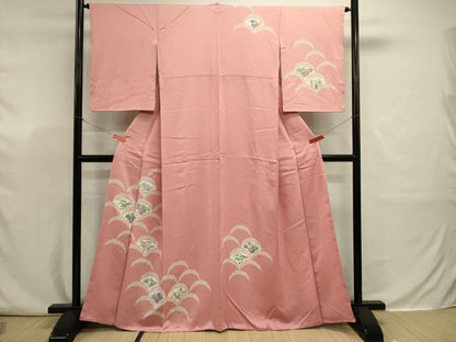 平和屋着物■訪問着　青海波花文　正絹　逸品　DABJ9336ya
