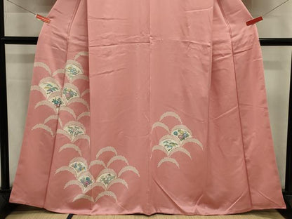 平和屋着物■訪問着　青海波花文　正絹　逸品　DABJ9336ya