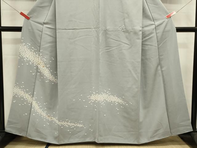 平和屋着物■訪問着　駒刺繍　あられ文　正絹　逸品　DABJ9343ya