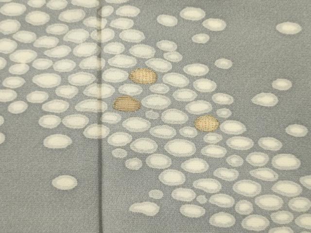 平和屋着物■訪問着　駒刺繍　あられ文　正絹　逸品　DABJ9343ya