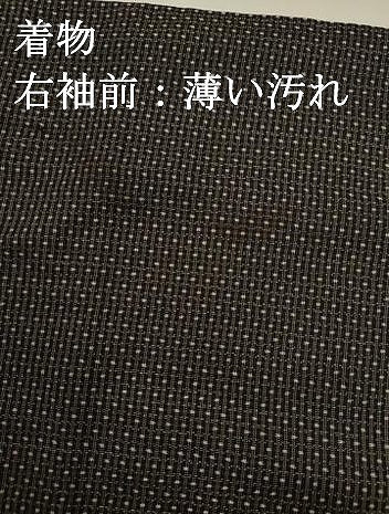 平和屋着物■男性　紬　アンサンブル　亀甲柄　正絹　逸品　DABJ9349ya