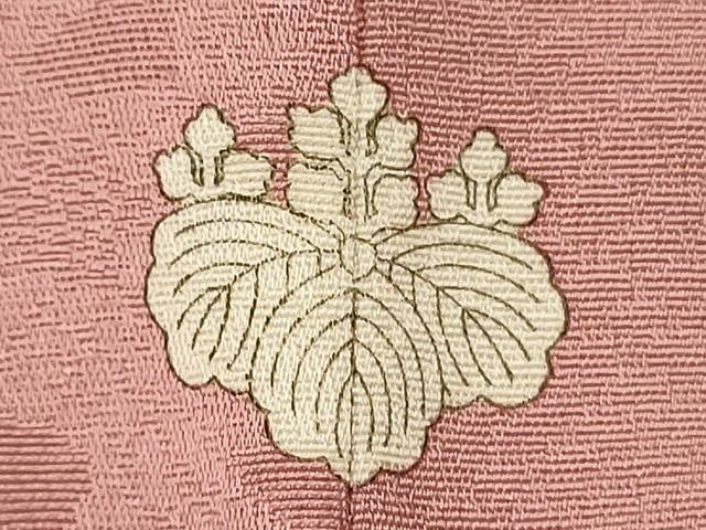 平和屋着物■上質な色無地　草花地紋　石竹色　やまと誂製　正絹　逸品　DABJ9356ya